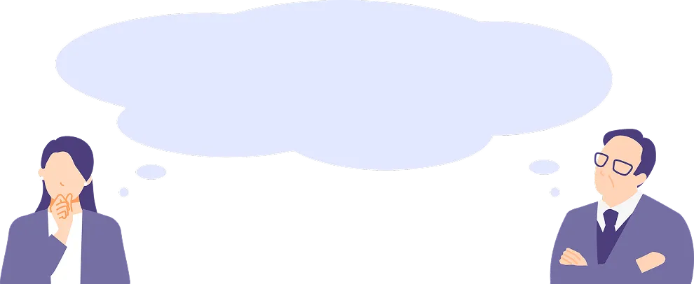 不安を抱える様子のイラスト