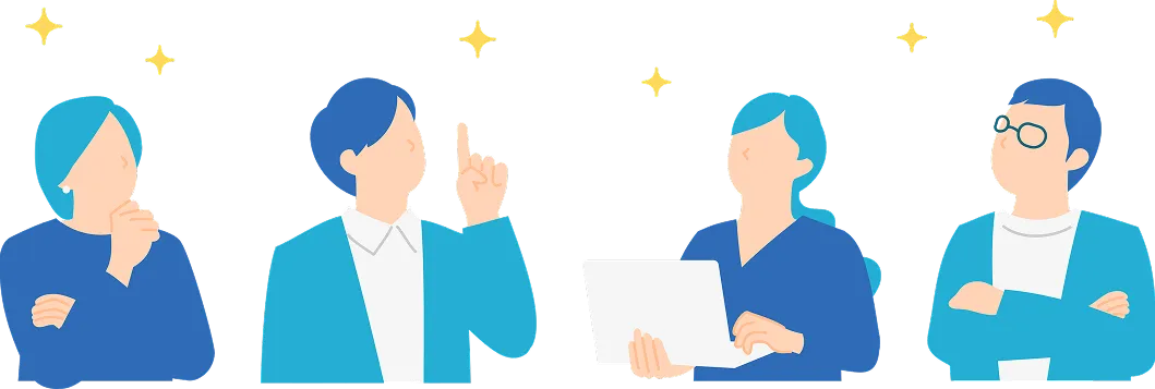 決断する様子のイラスト